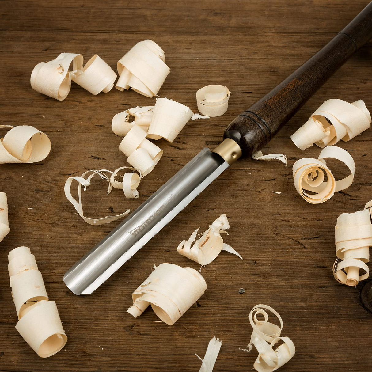 IMOTECHOM 1-Inches HSS Roughing Gouge Lathe Chisel Wood Turning Tools with Round Plastic Box and Hanging Bag IMOTECHOM