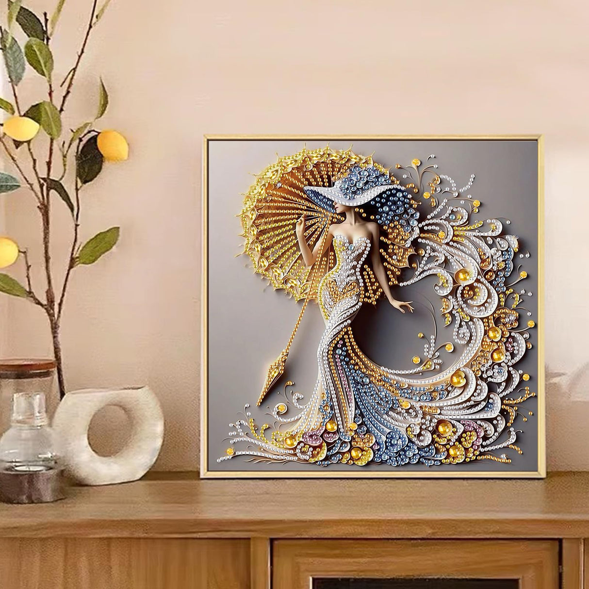 AiYuanzsh 5D Special Shaped Diamond Painting Kit - Charming Goddess Design, Unique Crystal Rhinestone Diamond Art Set for Beginners and Adults, Perfect for Home Wall Decor and Holiday Gifts AiYuanzsh