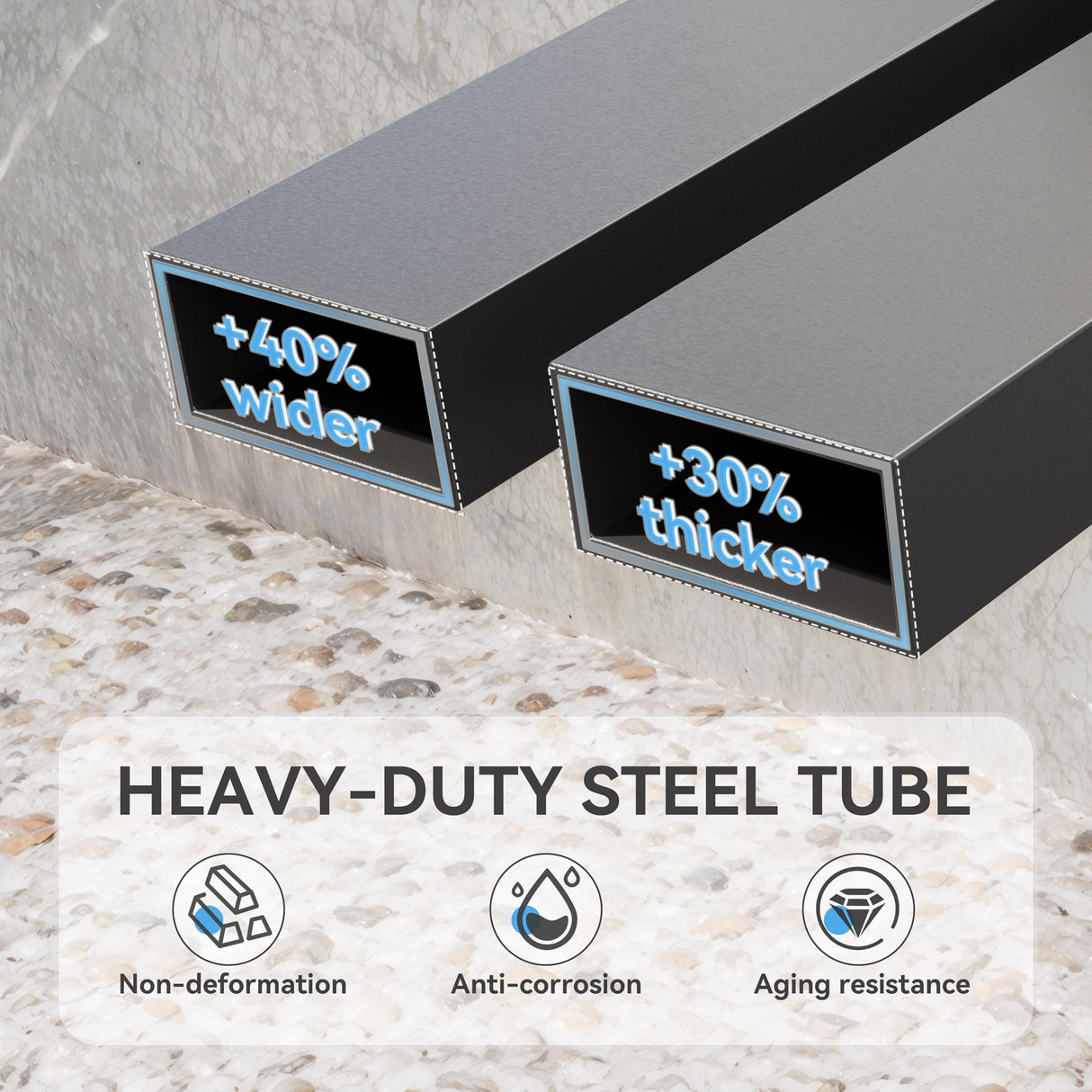 Kurapika 12x22 FT Metal Carport with Reinforced Base Outdoor Heavy Duty Car Port with Galvanized Steel Roof, Garage Car Shelter, Multi-Purpose Carports for Car, Truck and Boats Kurapika