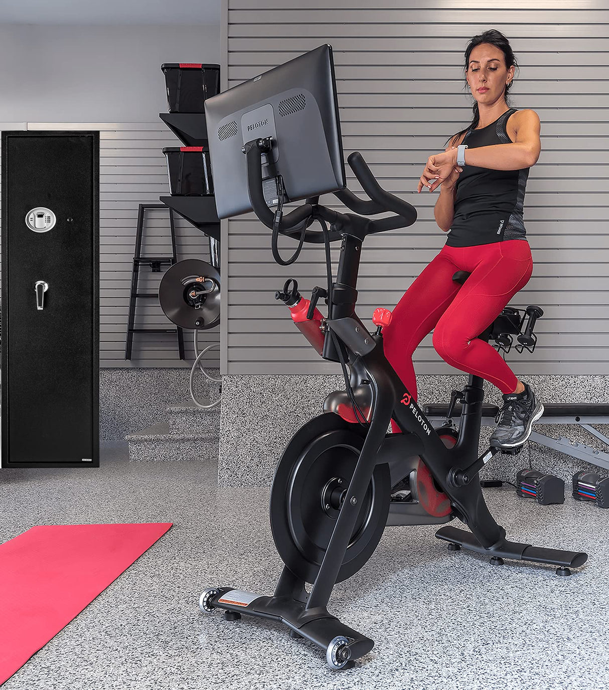 Gearmart Fast Access Gun Safe Rifle Safe Larger and Durable for 5-6 Gun Shotgun Cabinet (Larger Rifle Safe-Biometric) … Gearmart