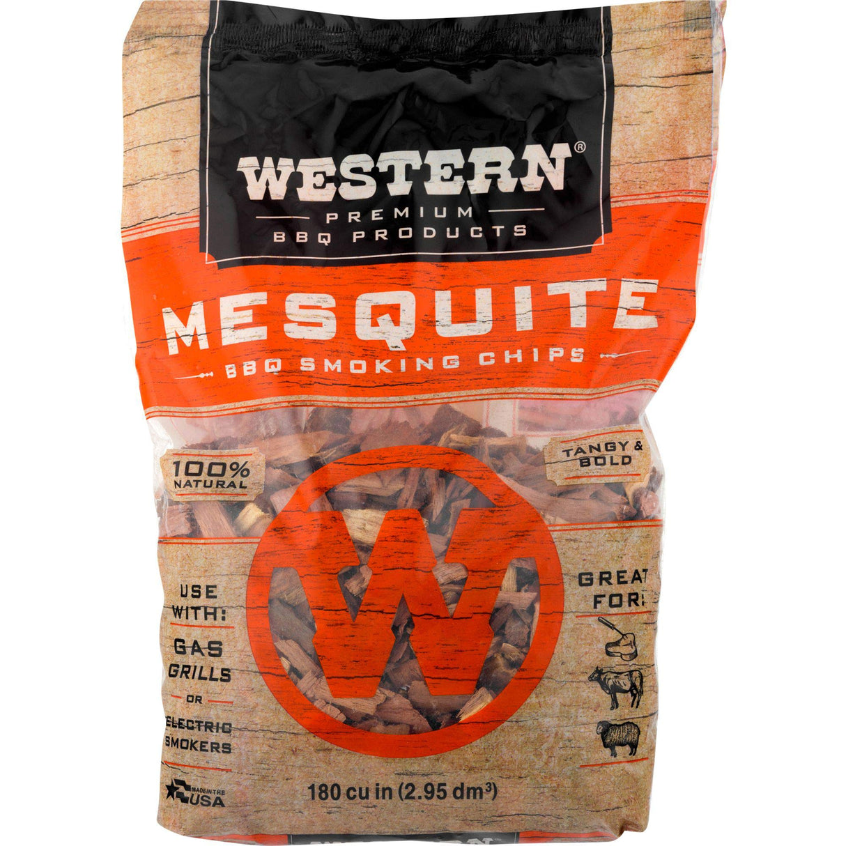 Western BBQ Smoking Wood Chips Variety Pack Bundle (4)- Apple, Mesquite, Hickory, and Cherry Flavors (Original Version) Western