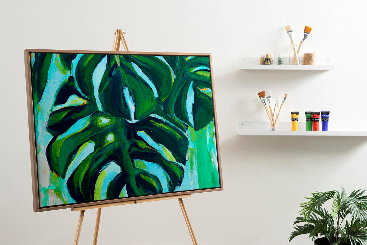 Kate and Laurel Sylvie Blank Framed Canvas Wall Art, 28x38 Gold, Modern Empty Canvas for Paint-Your-Own Art, Premium Canvas Already Framed Kate and Laurel