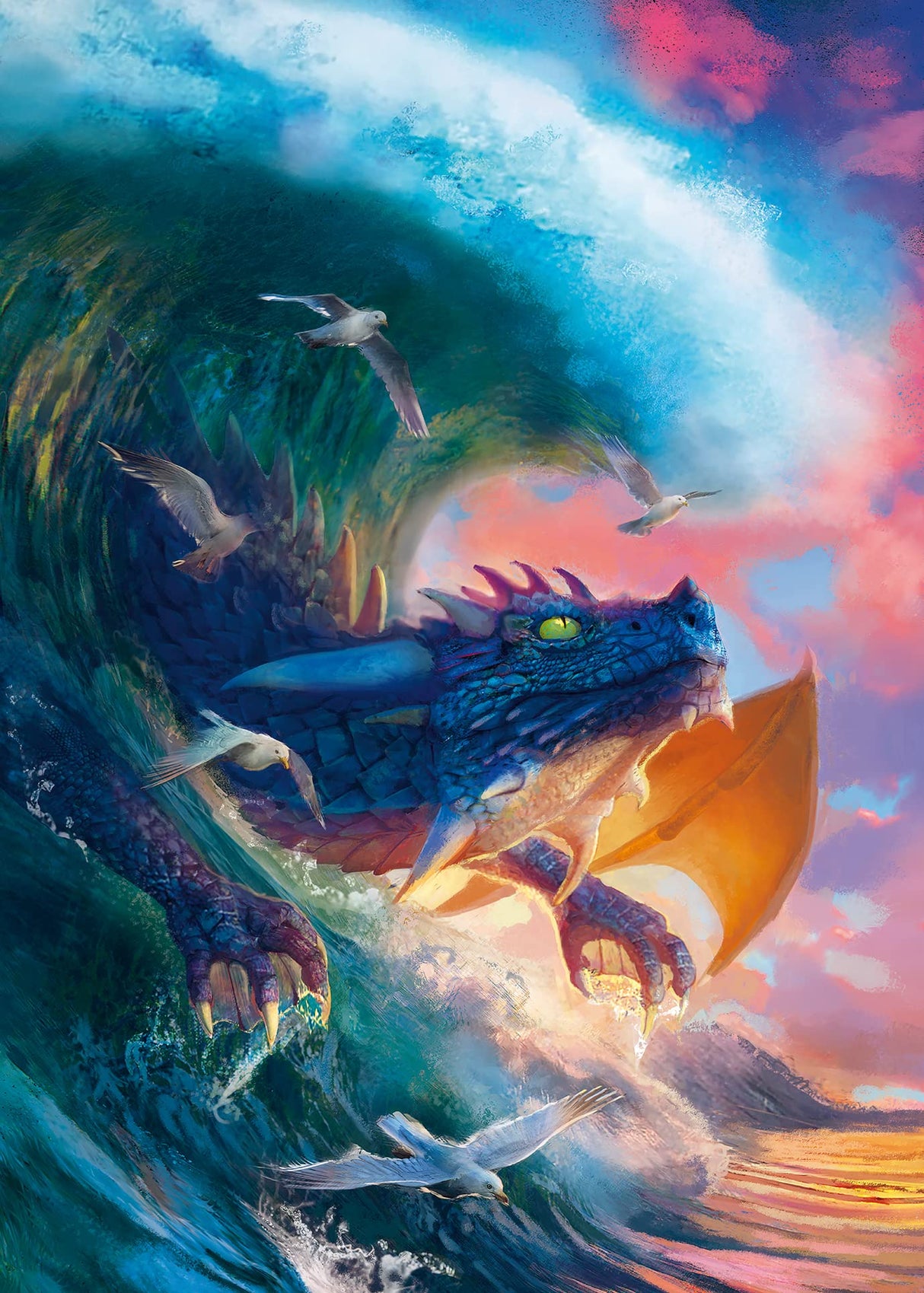 Ravensburger - 1000 Piece Jigsaw Puzzle - Dragon Race - Adults and Children from 14 Years Old - Premium Jigsaw Puzzle - 17391 Ravensburger