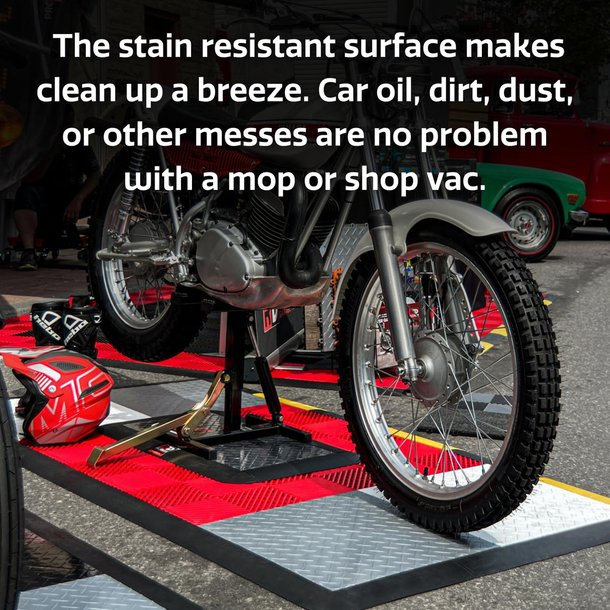Big Floors Female Transition Edge Kit, Durable Interlocking Modular Garage Floor Edging, Compatible with RaceDeck, GarageTrac and GarageDeck Products, (11 Piece), Black Big Floors
