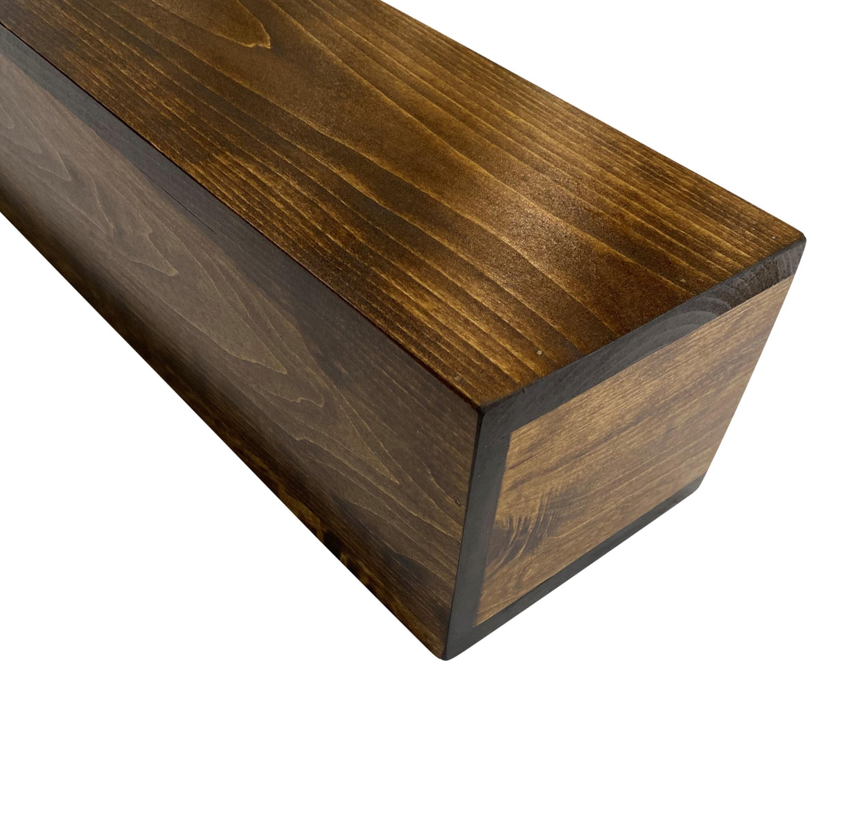 6" Deep Rustic Wood Beam Floating Shelf Fireplace Mantel 36 42 48 54 60 66 72 84 (60, Provincial) Generic