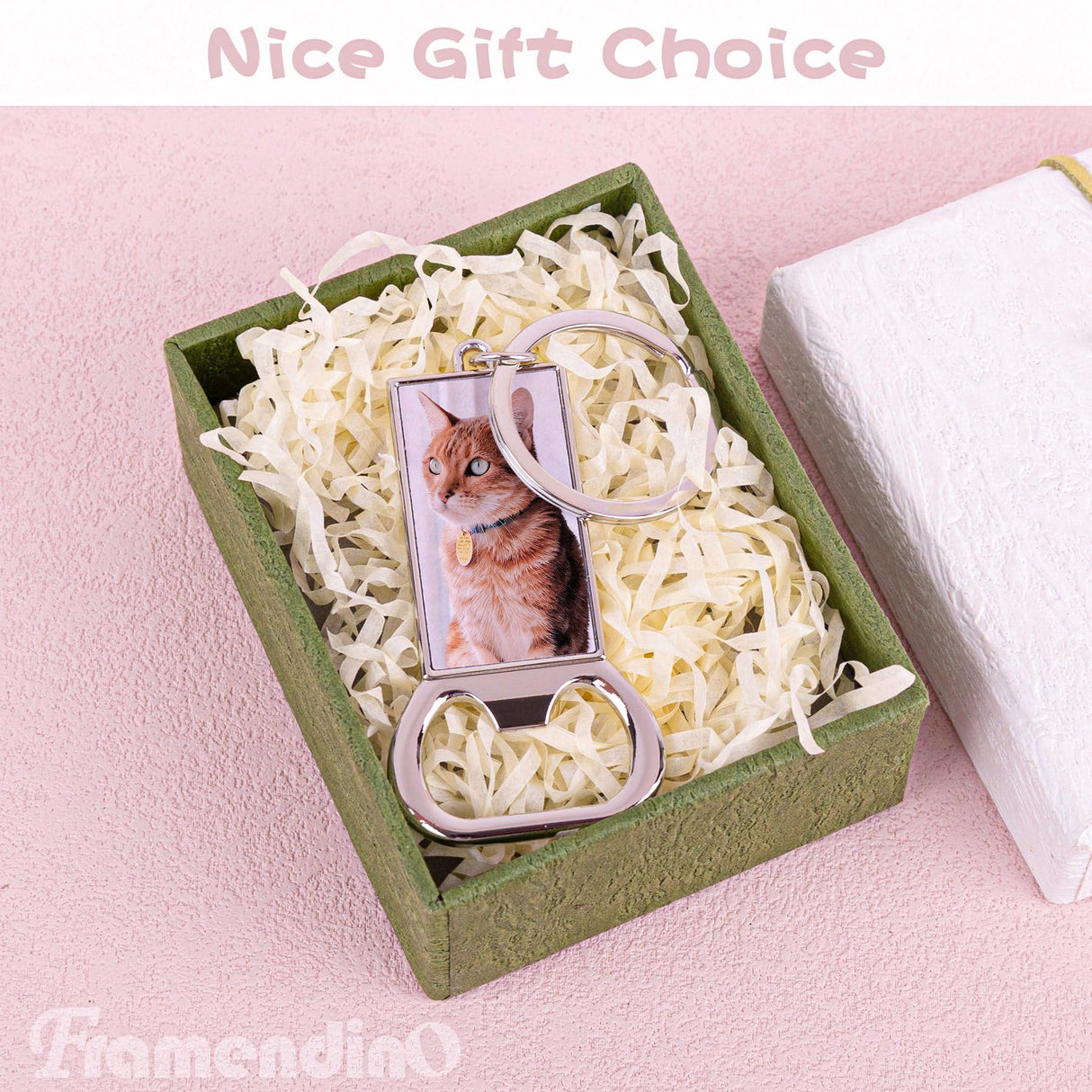 Framendino, 10 Pack Sublimation Blanks Bottle Opener Metal Keychains Blank Key Rings for Sublimation Photo Framendino