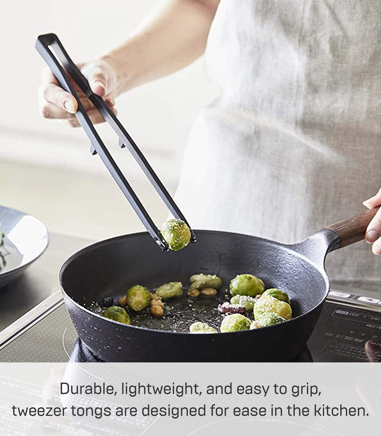 Yamazaki Home Silicone Kitchen Tongs, Silicone, No Assembly Req., Black YAMAZAKI