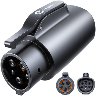 2025 Ecogenix Tesla to J1772 Charging Adapter (Max 80A, 240V) J1772 EVs Adapter to Tesla Charger, Adapter Compatible with Tesla High Powered Connectors, Destination Chargers, Mobile Connectors (Black)