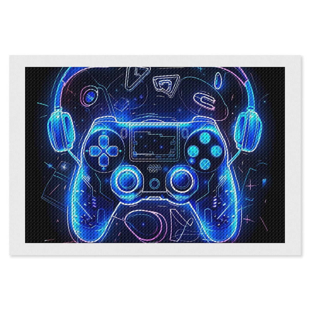 5D Diamond Painting Kits for Adults, Video Games Print Diamond Art Kits for Beginners, DIY Full Drill Paint with Round Diamond Dots, Home Wall Decor 8"x12" WoodArtSupply