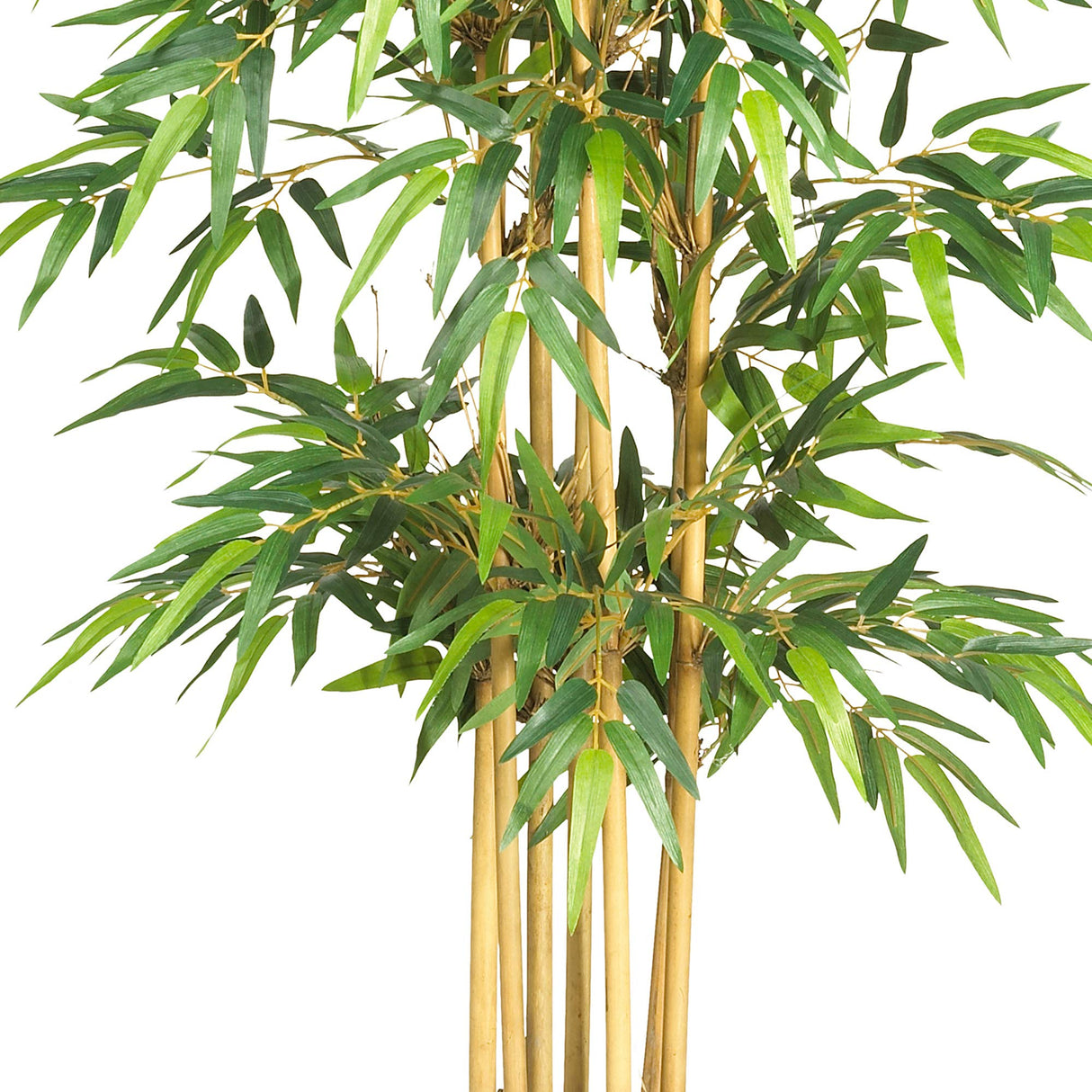 Nearly Natural 64in Bamboo Tree, Fake Bamboo Plants with 7 Natural Trunks, 5.3ft Tall Faux Plants for Indoor Home Decor with 1040 Realistic Fake Leaves Nearly Natural