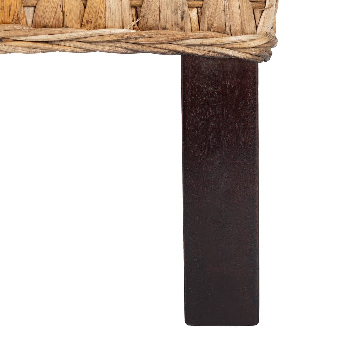 SAFAVIEH Home Collection Finola Coastal Braided Rattan Legs Queen Size Bed BED8002A-Q, Natural/Espresso SAFAVIEH