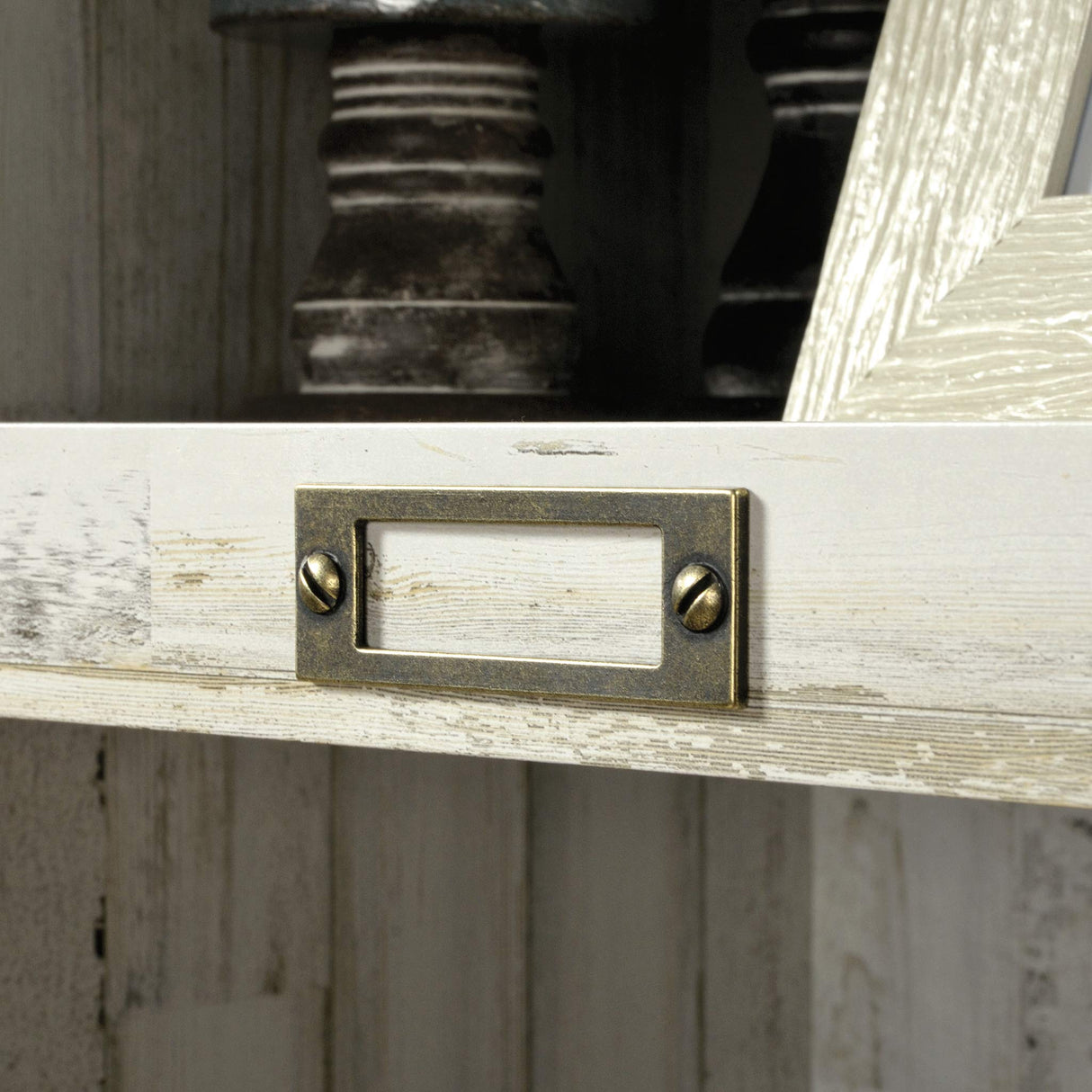 Sauder Barrister Lane Tall Bookcase/Book Shelf 10 Cube Cubby Storage Organizer, L: 35.55" x W: 13.5" x H: 75.04", White Plank Sauder