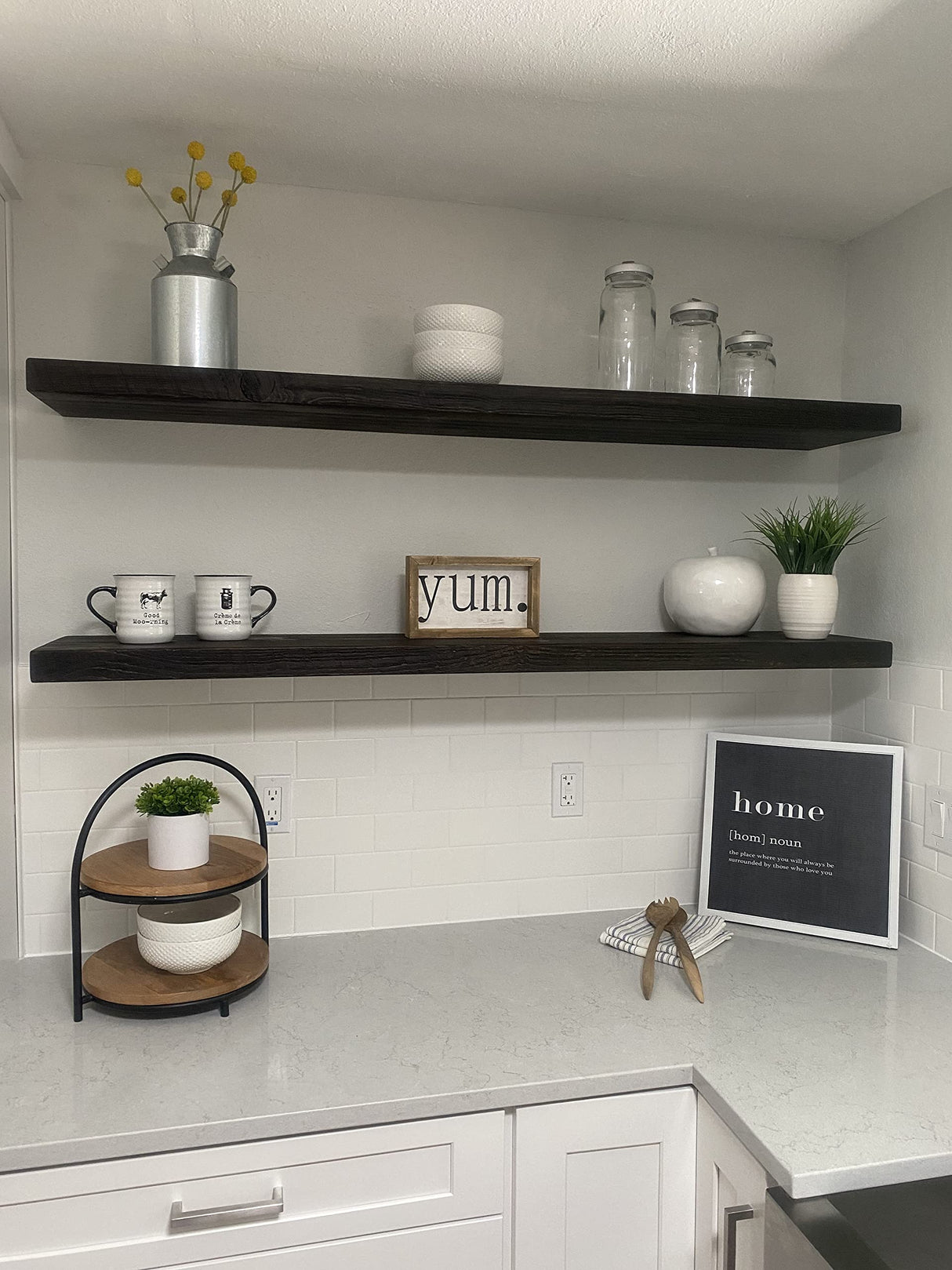 Joel's Antiques - 72 Inch Wooden Floating Shelves for Wall - Made of Natural Wood - Long Heavy Duty Rustic Fireplace Mantel & Book Shelf - Perfect for Living Room - Mocha 72x12x2 in joelsantiques