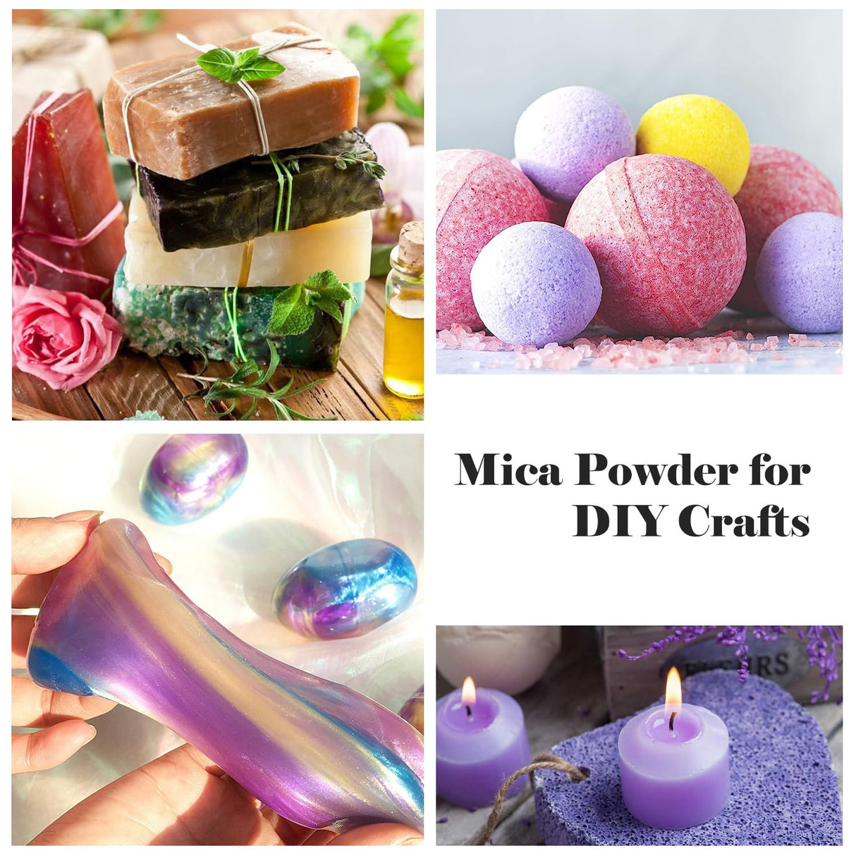 Silver Mica Powder Pigment (100g) -Cosmetic Grade Metallic Mica Powder for Epoxy Resin, Lip Gloss, Soap,Candle Making,Bath Bombs,Tumblers, Jewelry, Dyes, and DIY Crafting Projects(Silver Grey, 3.5oz) BIJIZME