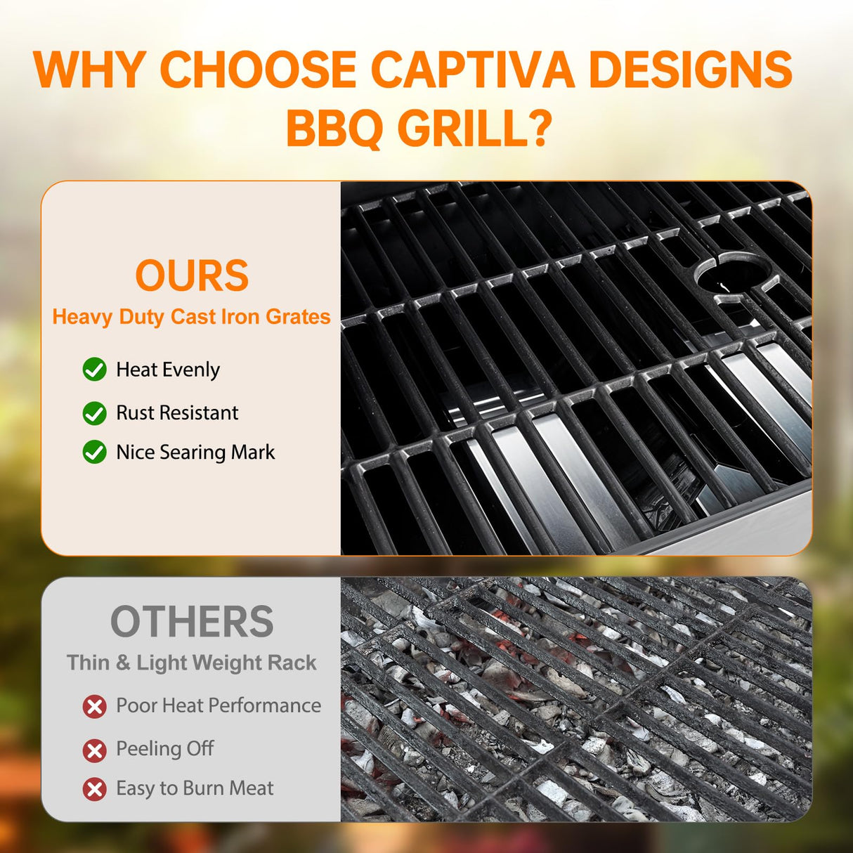 YIORTWO 4 Burner Propane Gas Grill with Side Burner, Stainless Steel BBQ Grill 48,500 BTU for Outdoor Cooking Kitchen, Garden and Patio Backyard Barbecue, Black and Silver YIORTWO