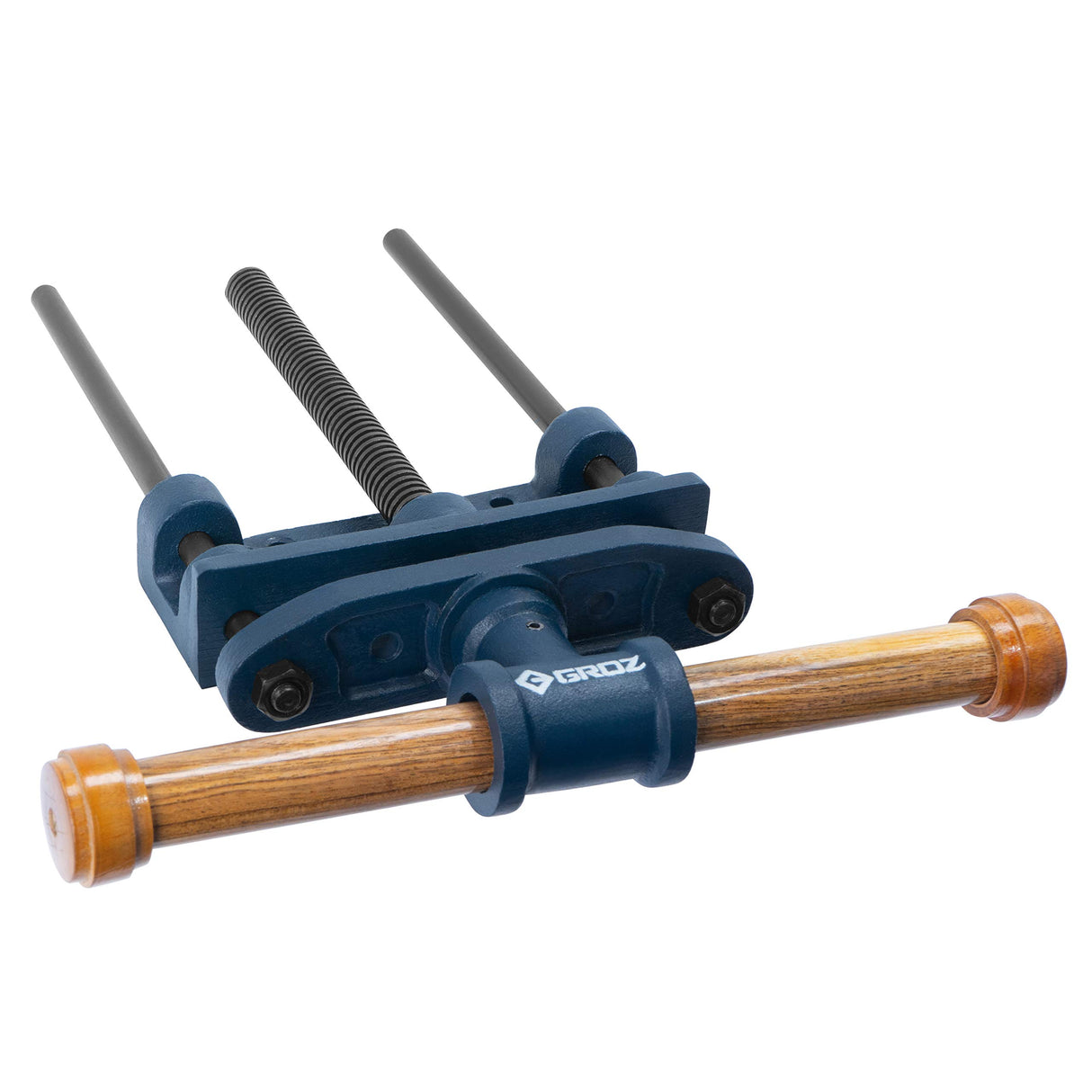 Groz 7-inch Woodworking Front Vise | Cast Iron Body and Socket | Quality Wood Handle | Exceptionally Sturdy | Perfect for Professional Craftsmen and Woodwork Studios (39020) Groz