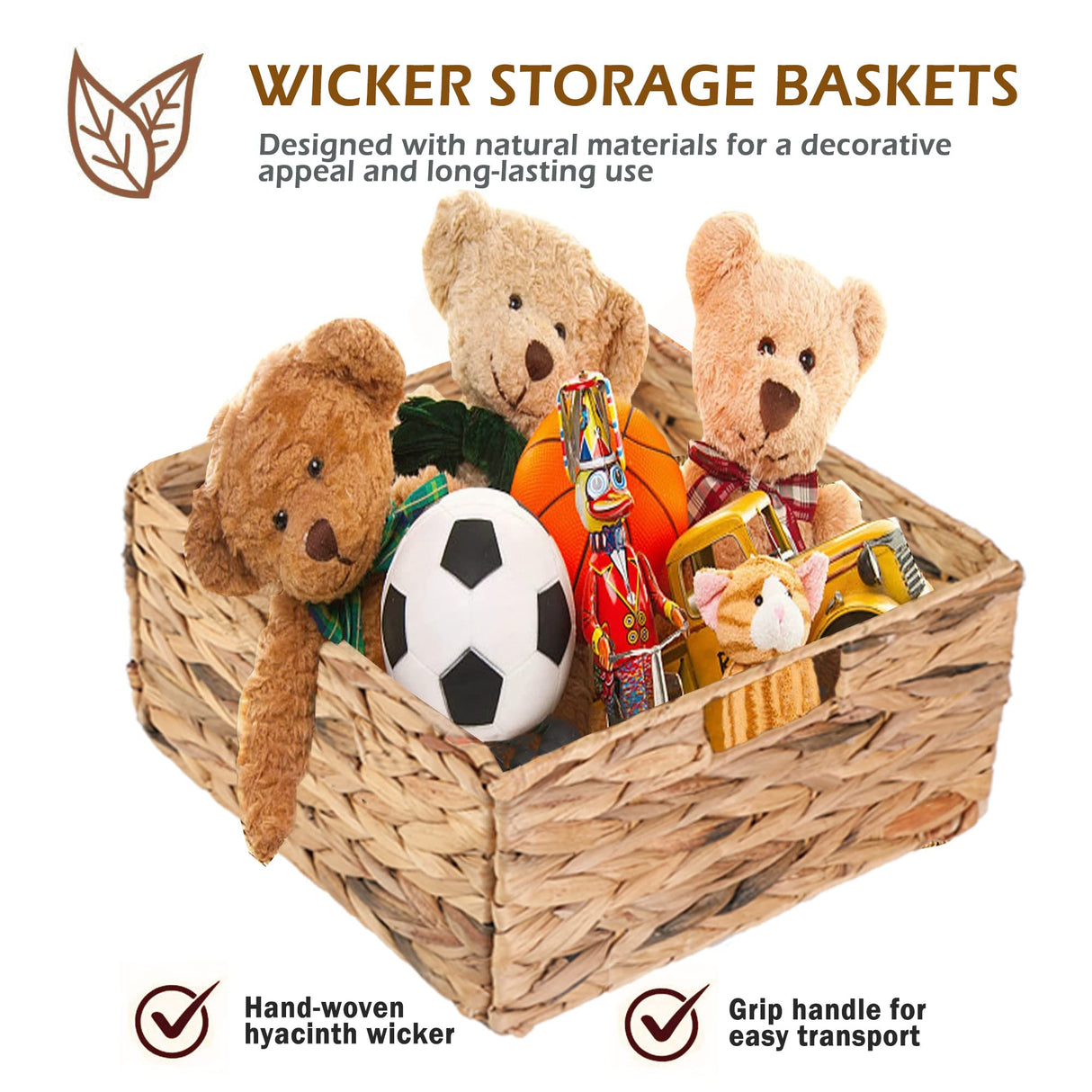 PHI VILLA Storage Cabinet with Baskets, Farmhouse Accent Cabinet Narrow Cabinet with Shelves for Bathroom Entryway Rattan Cabinet with Drawer End Table/Beside Table White PHI VILLA