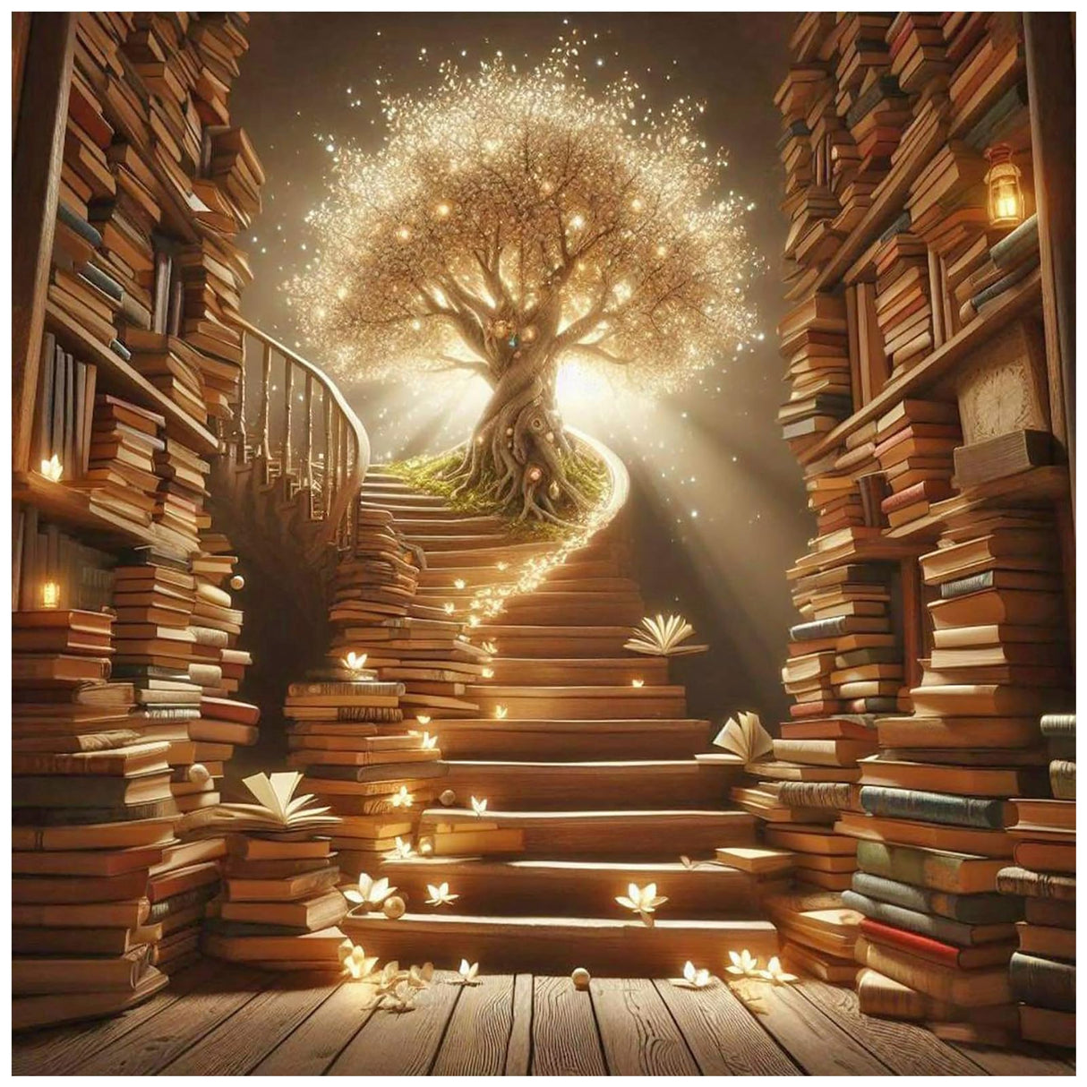 Lophomie Diamond Art Kits for Adults, 5D DIY Tree of Life Diamond Painting Kits for Adults Beginners, Diamond Dots Kits Gem Arts Crafts for Home Wall Decor 14x14 Inch Lophomie