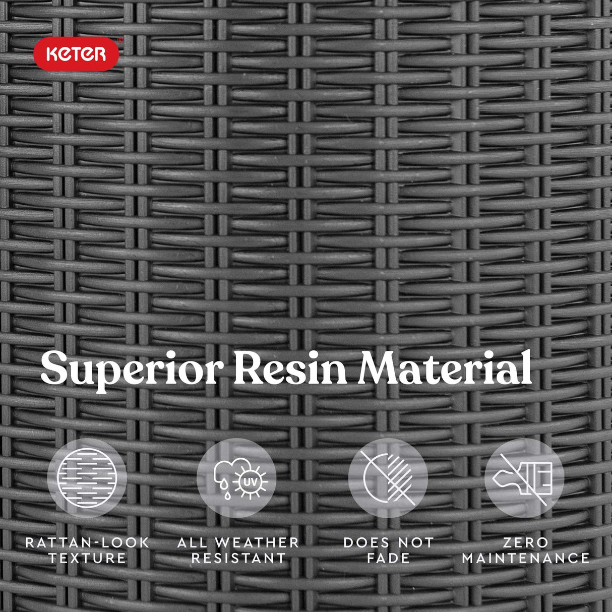 Keter Cool Side Table Cooler 3 in 1 Outdoor Patio Table and Ice Chest Storage, Ideal Hot Tub Table, Decor and Outdoor Patio Bar, Portable Bar, Graphite Keter