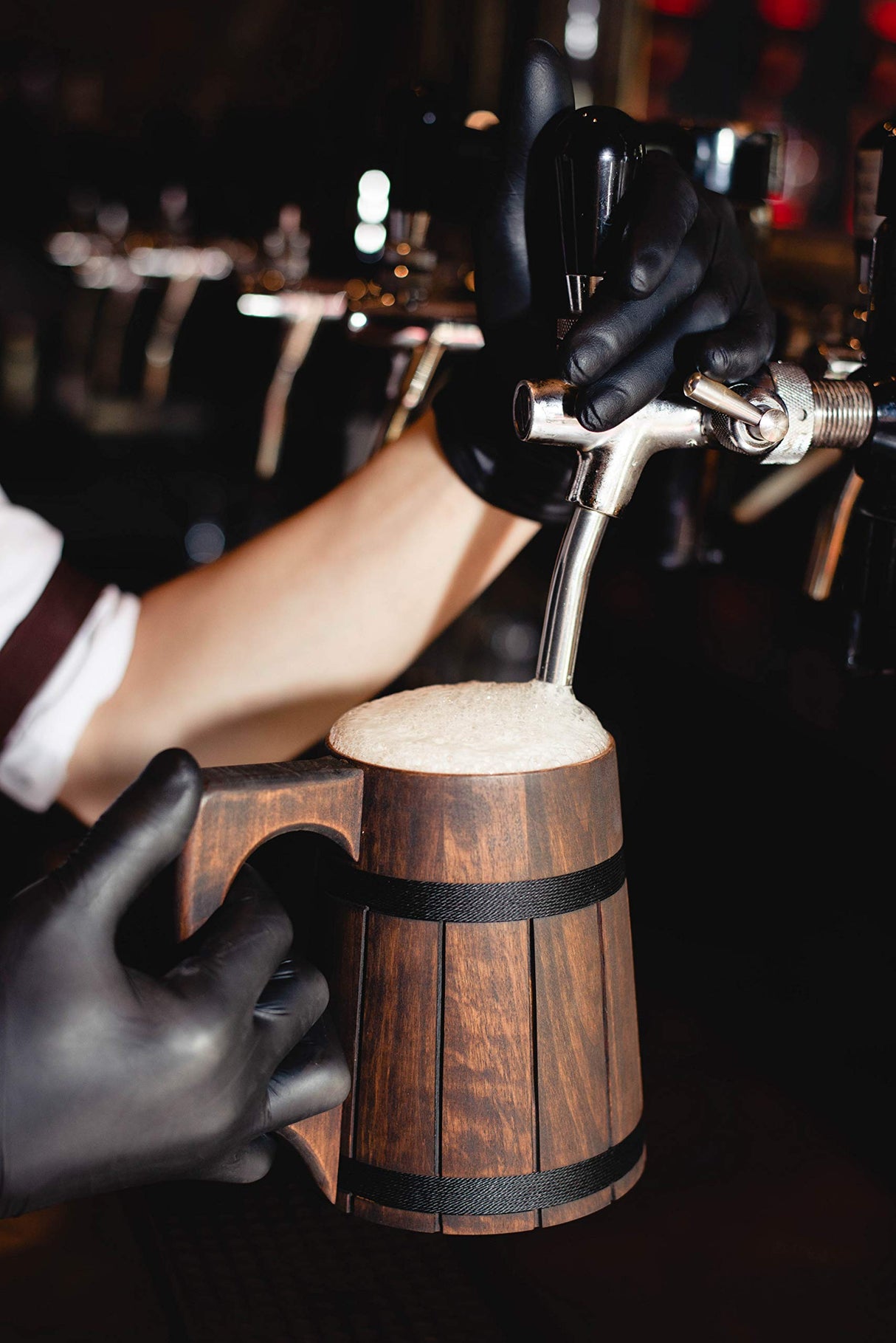 Etno Motif Handmade Beer Mug Wooden Tankard Beer Stein Alder Wood Beer Mug - Great Gift Idea Etno Motif