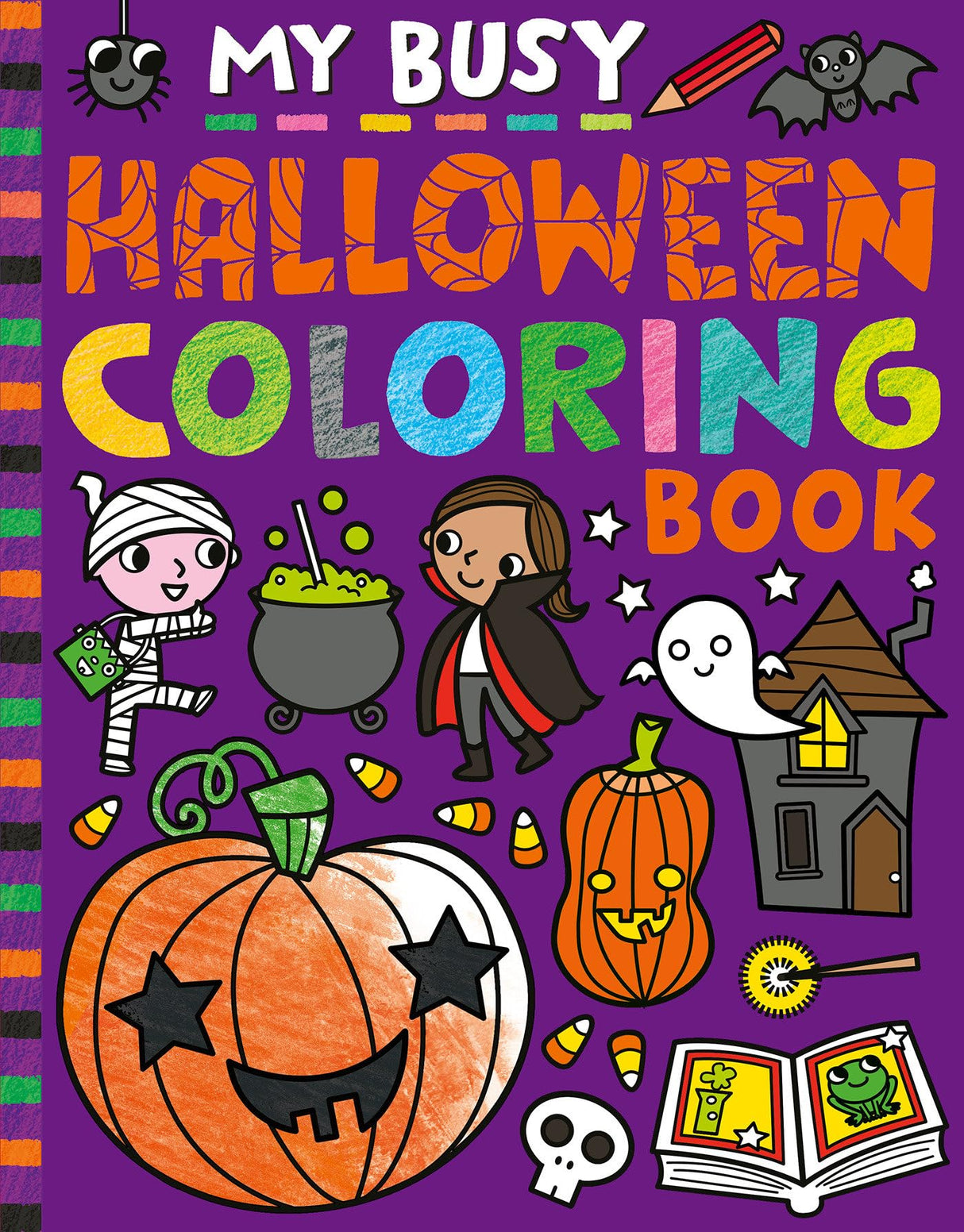 My Busy Halloween Coloring Book (My Busy Coloring) WoodArtSupply