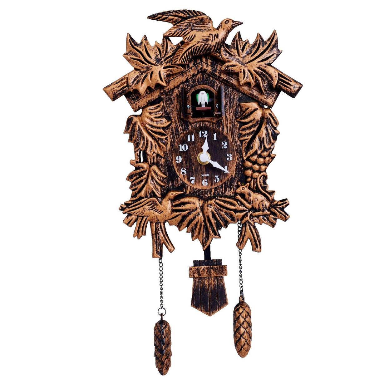 Lc Love_Call Cuckoo Clock Alarm Swinging Wall Clock Resin Bird Wall Clock for Home Decor Lc Love_Call