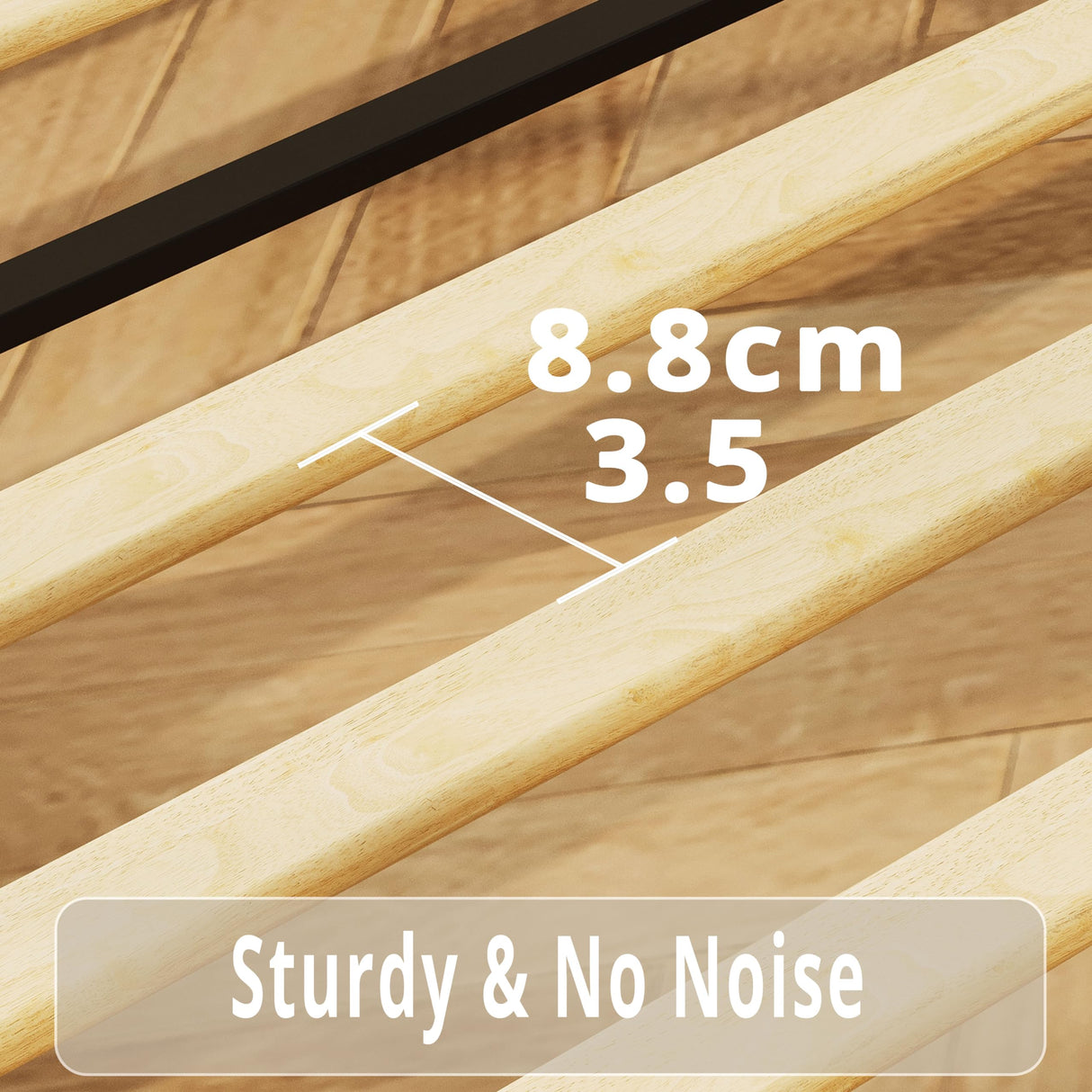 LIKIMIO Twin Bed, Platform Bed Frame with Upholstered Headboard and Wooden Slats Support, No Box Spring Needed, Easy Assembly, Beige LIKIMIO