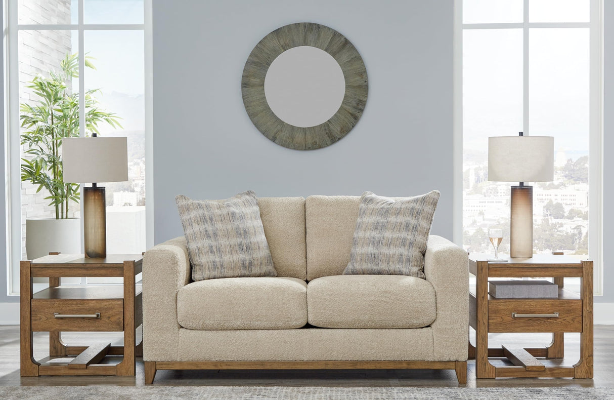Signature Design by Ashley Parklynn Classic Loveseat for Living Room, Beige Signature Design by Ashley