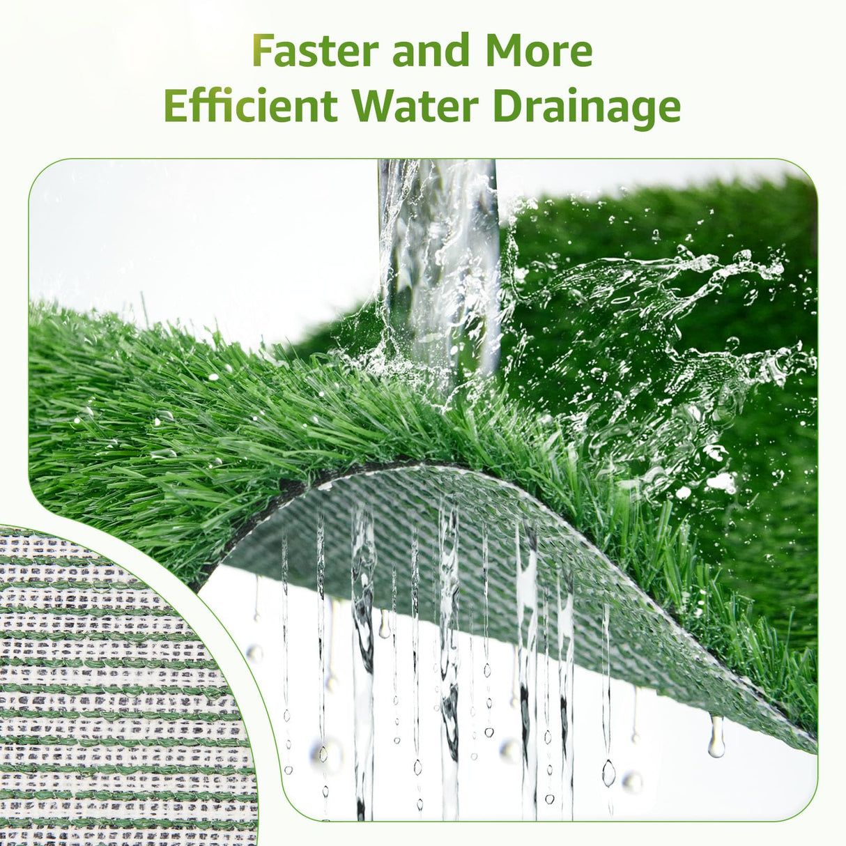 LOOBANI Dog Grass Pee Pads, Artificial Dog Grass Pads for Potty Tray, Fake Grass for Dogs to Pee On, Outdoor Indoor Pee Grass for Dog Potty (18*23 inch) LOOBANI