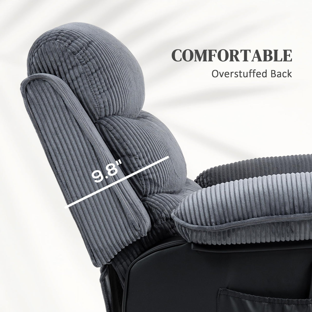 HOMCOM Power Lift Recliner Chair for Elderly with Massage and Heat, Electric Lift Chair, Patchwork Design Massage Chair Recliner with Remote Controllers, USB Port and Side Pockets, Gray HOMCOM