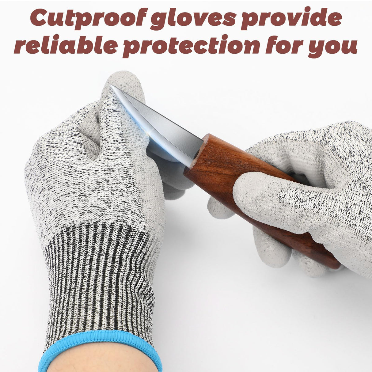 AUGSUN Wood Whittling Kit, 25 Pack Wood Carving Tools for Beginners, Hand Carving Knife Set Includes 5 Wood Carving Knives, 8 Basswood Wood Blocks, Gloves for Craft DIY Woodworking AUGSUN