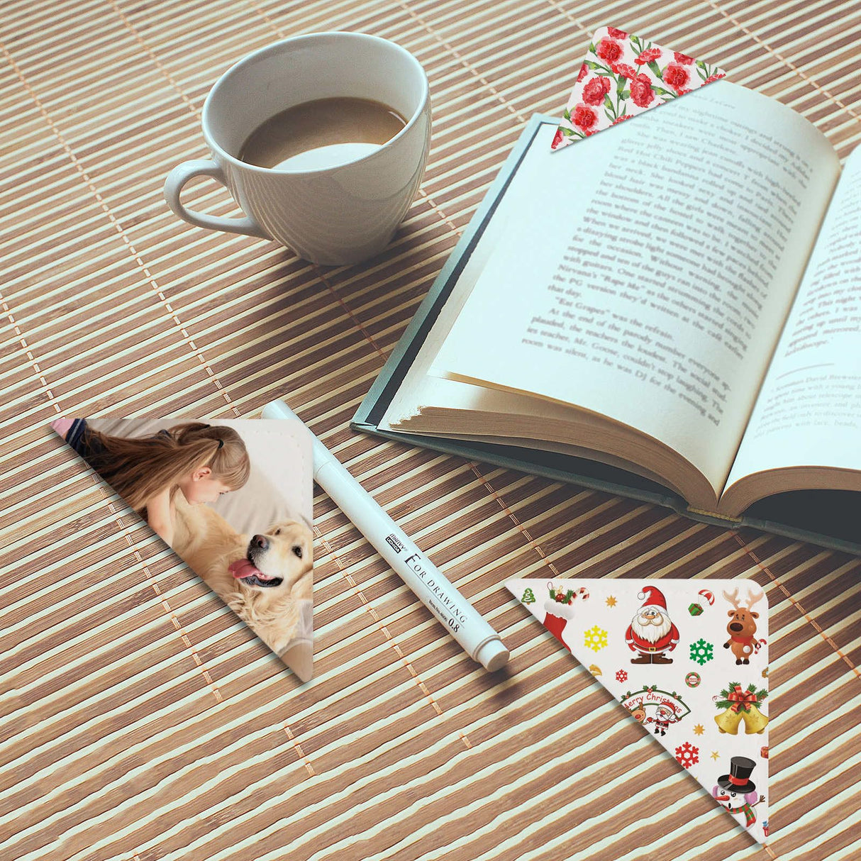 18 pcs Sublimation Bookmarks Double Sided,White Sublimation Bookmark Blank Personalized Book Mark Felt Bookmark Corner Bookmark,Sublimation Book Markers Cute Custom Bookmarks Sublimation Book Marker GEKIXUTP