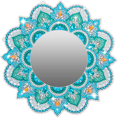 DIY Diamond Art Painting Mirror for Adults DIY Special Shaped Crystal Diamond Art Painting Kit Mirror Makeup Mirror Christmas Halloween Birthday Gifts Art Crafts Home Decor