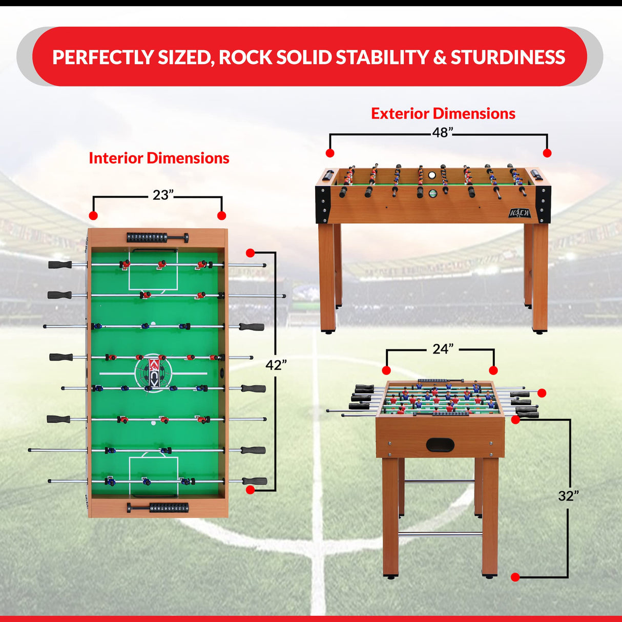 KICK Glory 48" Foosball Table KICK