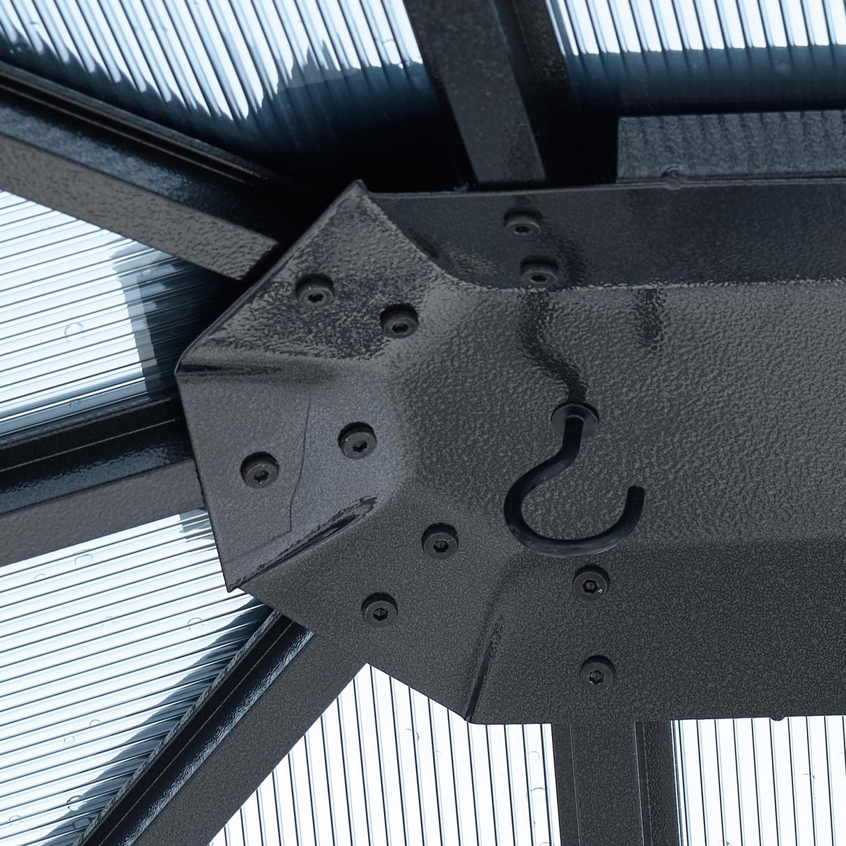 EDWINENE 12 x 16FT Outdoor Hardtop Gazebo,Heavy Duty Double Roof Gazebo,Patio Canopies & Pergolas with Nettings and Curtains,Outside Canopy Tent for Lawn,Garden,Backyard and Deck (Grey) EDWINENE