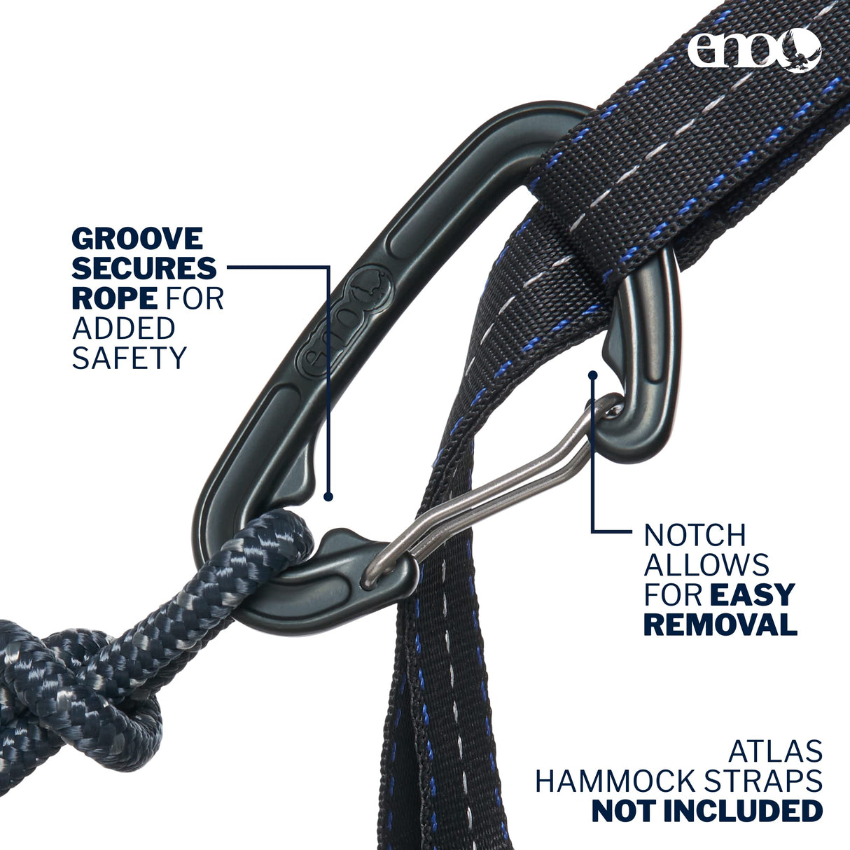 ENO DoubleNest Hammock - Lightweight, Portable, 1 to 2 Person Hammock - for Camping, Hiking, Backpacking, Travel, a Festival, or The Beach - Fade/Seaglass ENO