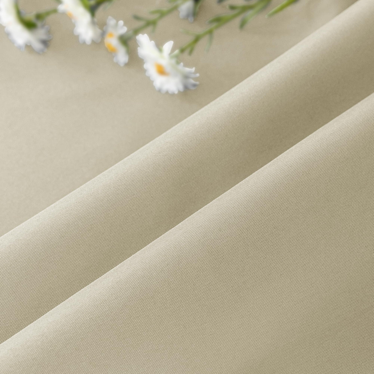 HolidayIdeas Outdoor Curtains for Patio Waterproof-4 Panels 54"x84"-Windproof Weatherproof Privacy Cream Outside Curtains-Grommet Top and Tab Bottom Drape for Gazebo, Porch, Pergola, Cabana, Backyard HolidayIdeas