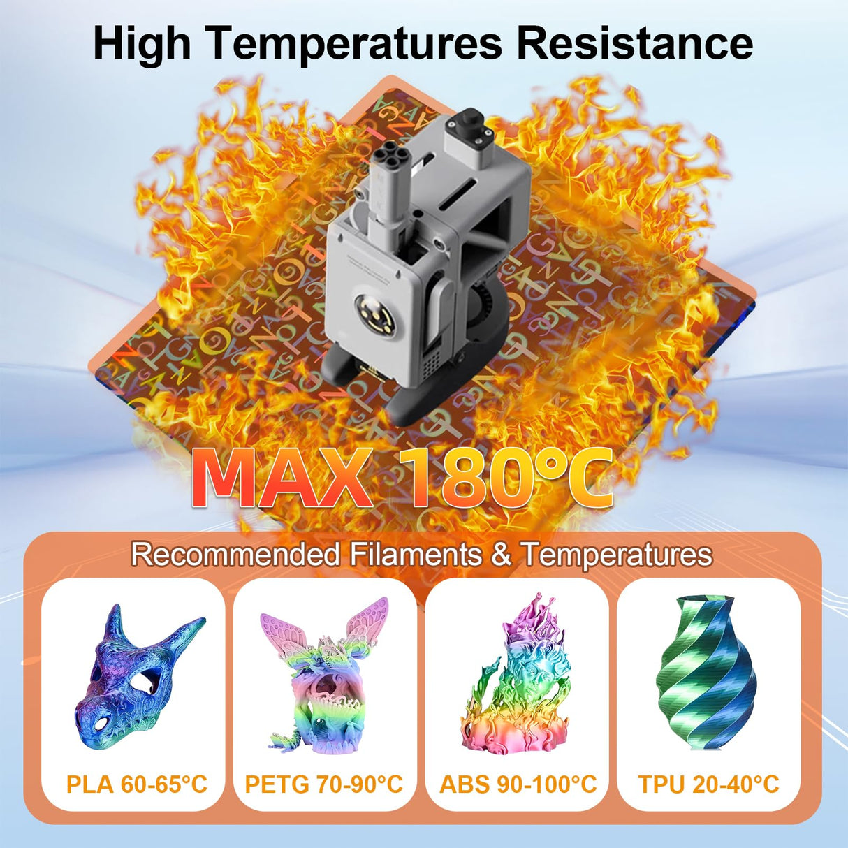 IdeaFormer-3D Smooth Pen Build Plate for Bambu Lab X1/X1C/X1E/P1P/P1S/A1, Double Sided Digit+Letter Spring Steel Effect Sheet Flexible Print Bed Bambu Lab 3D Printers Platform 257x257mm IdeaFormer-3D