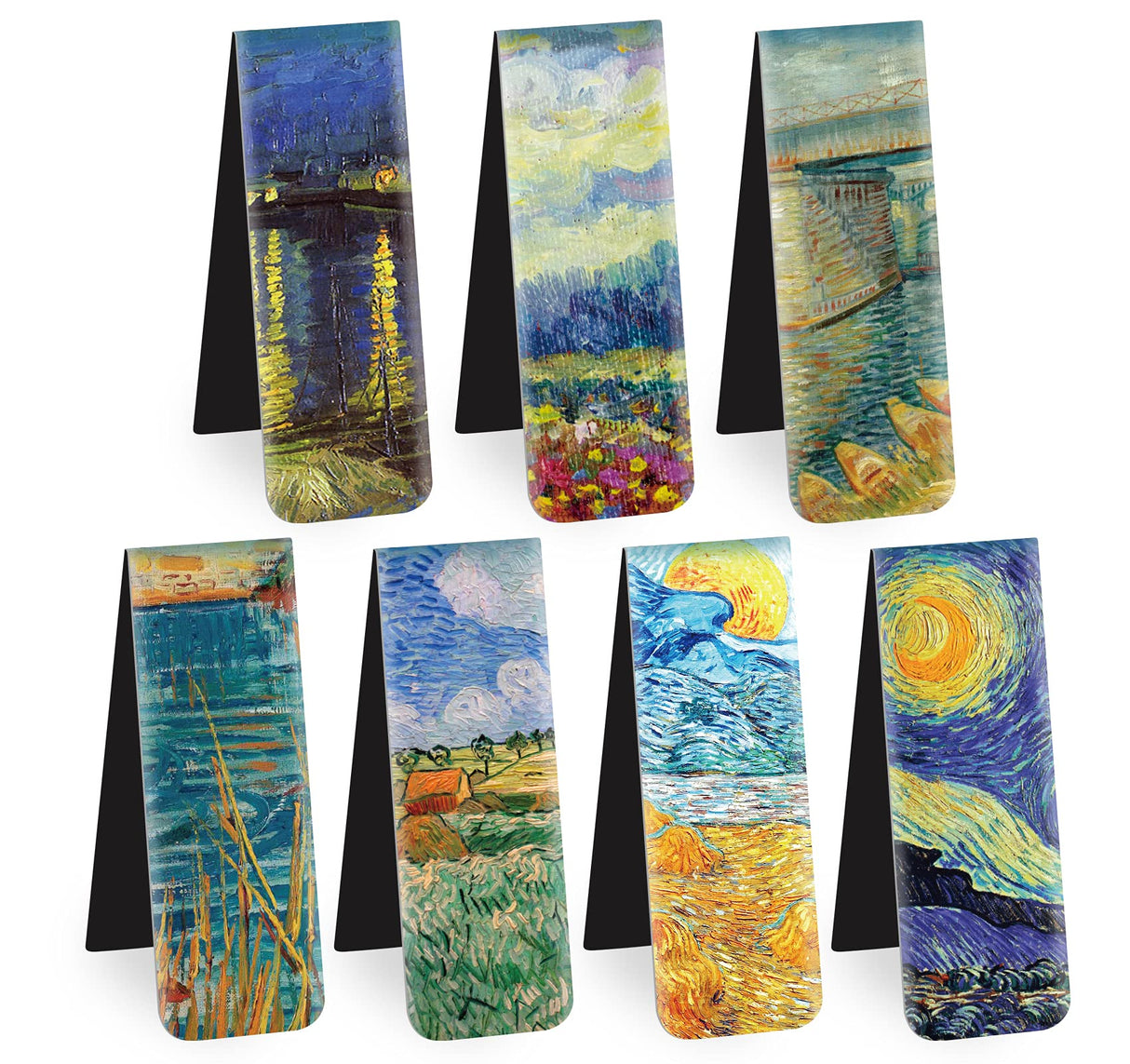 Magnetic Bookmarks 14Pcs Book Mark 3.1’‘ Page Magnetic Markers with Magnet Book Markers Page Clip for Students Teachers School Home Office Reading Supplies ABSOFINE