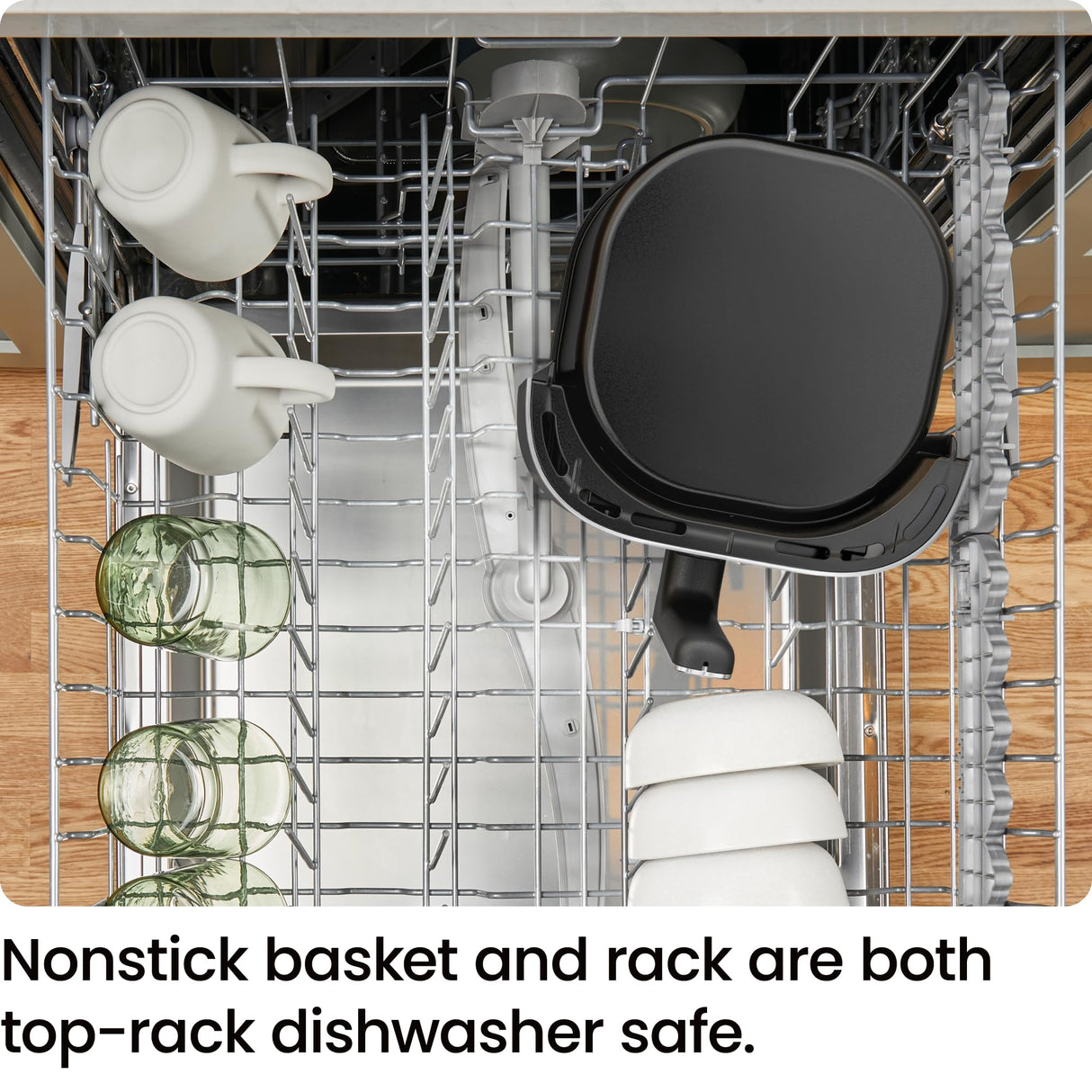 Chefman Air Fryer – 4 QT Compact Airfryer for Quick & Easy Meals, Features Hi-Fry Technology for Extra Crisp, Easy-View Window, Touch Controls with 4 Presets, Nonstick & Dishwasher Safe Basket - Grey Chefman