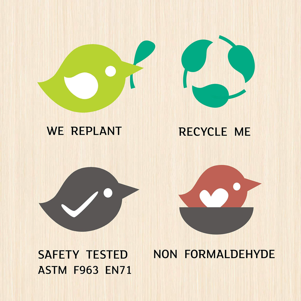 Tender Leaf Toys - Forest Table and Chairs Collections - Adorable Kids Size Art Play Game Table and Chairs - Made with Premium Materials and Craftsmanship for Children 3+ (Forest Deer Chair) Tender Leaf Toys