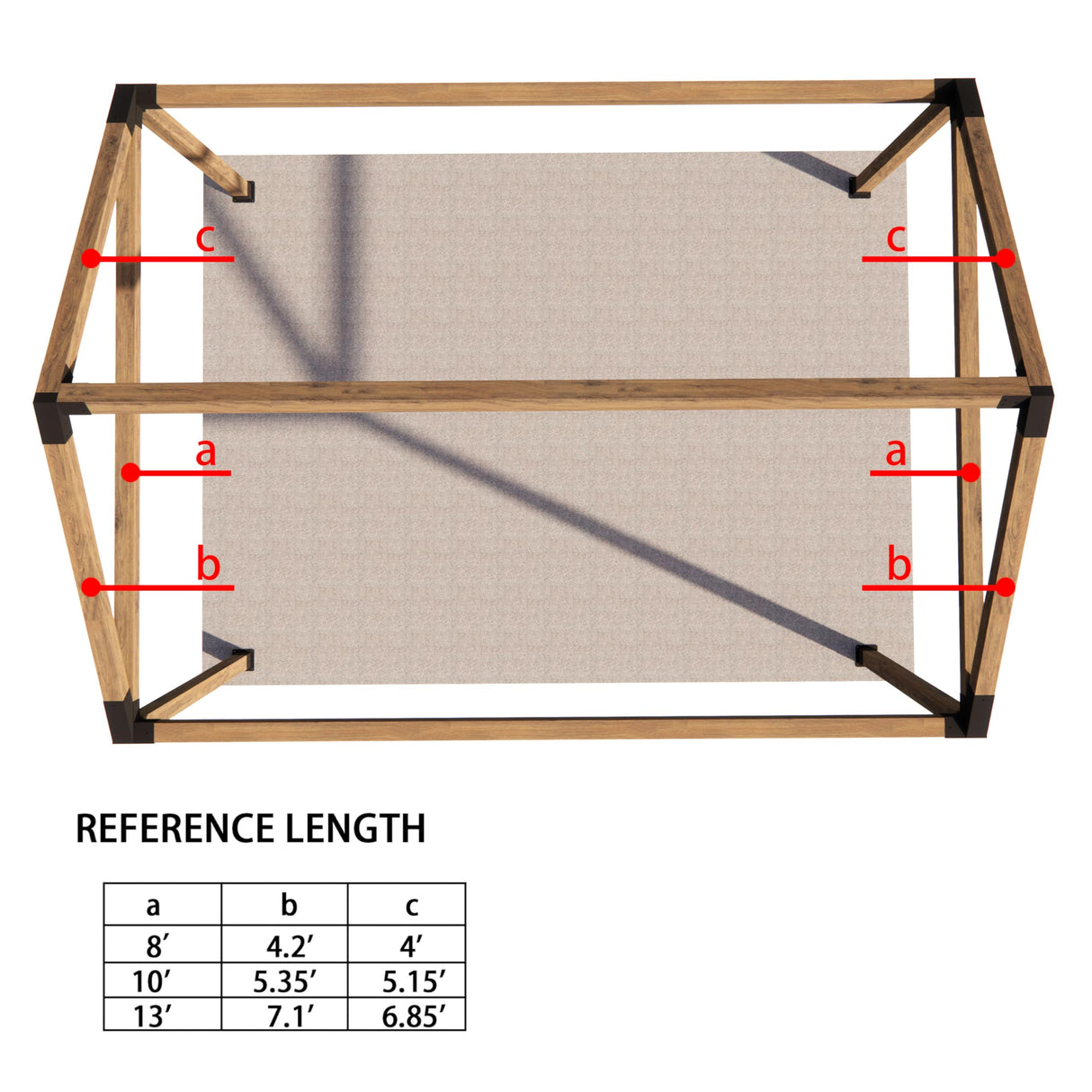 NatureIn Slanted Roof Pergola Brackets 4 x 4–Pergola DIY Bracket kit with Screws for Wood Beams,– Durable Steel Pergola Kit – Ideal for Wood Stand Pergolas, Gazebo, Sheds, Matte Black Coated NatureIn