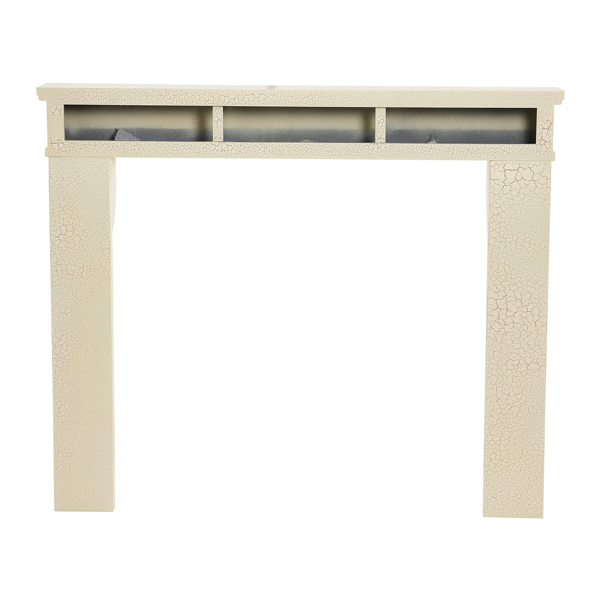 Creative Co-Op Lodge Fireplace Mantel, Distressed Cream Creative Co-Op