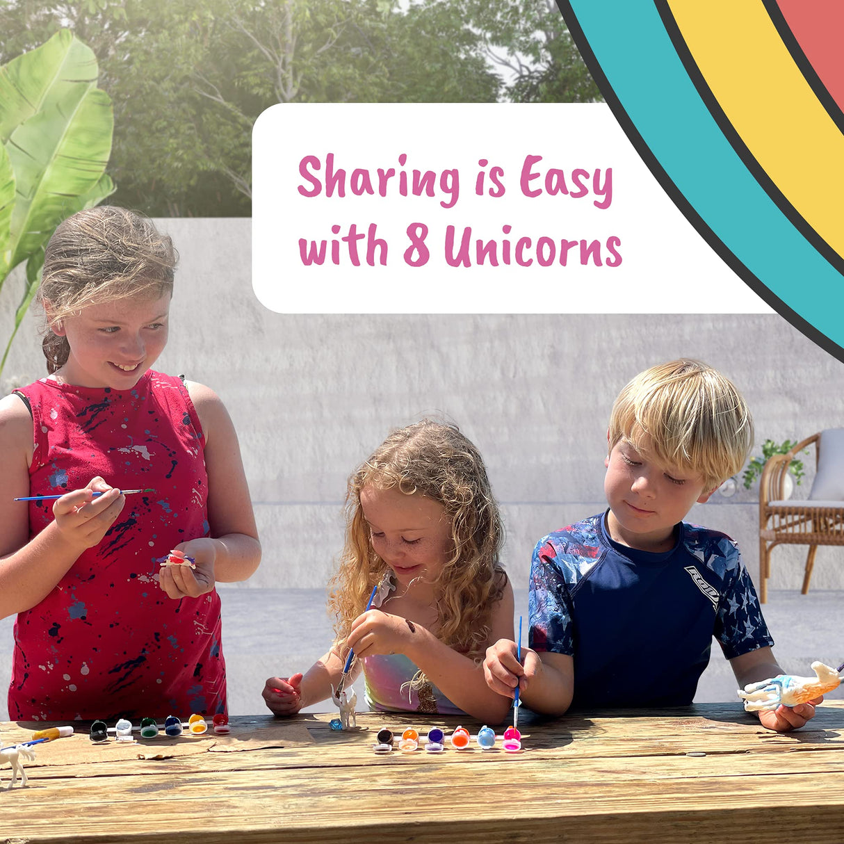 Unicorn Painting Kit for Girls - STEM Certified Unicorn Craft for Girls Ages 4-6 & up- Paint Your Own Arts and Crafts Includes 2 DIY Headbands & 8 Kids Painting Crafts for Fun Screen-Free Play COASTLINE CRAFT