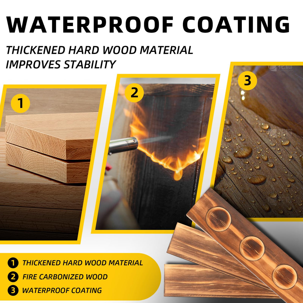 Ghosthorn Fishing Rod Holders for Garage Holds up 10 Rods Wood Pole Rod Rack Tackle Storage Gear and Equipment Fishing Gifts for Men Women (fishing rod holders 4.0) Ghosthorn