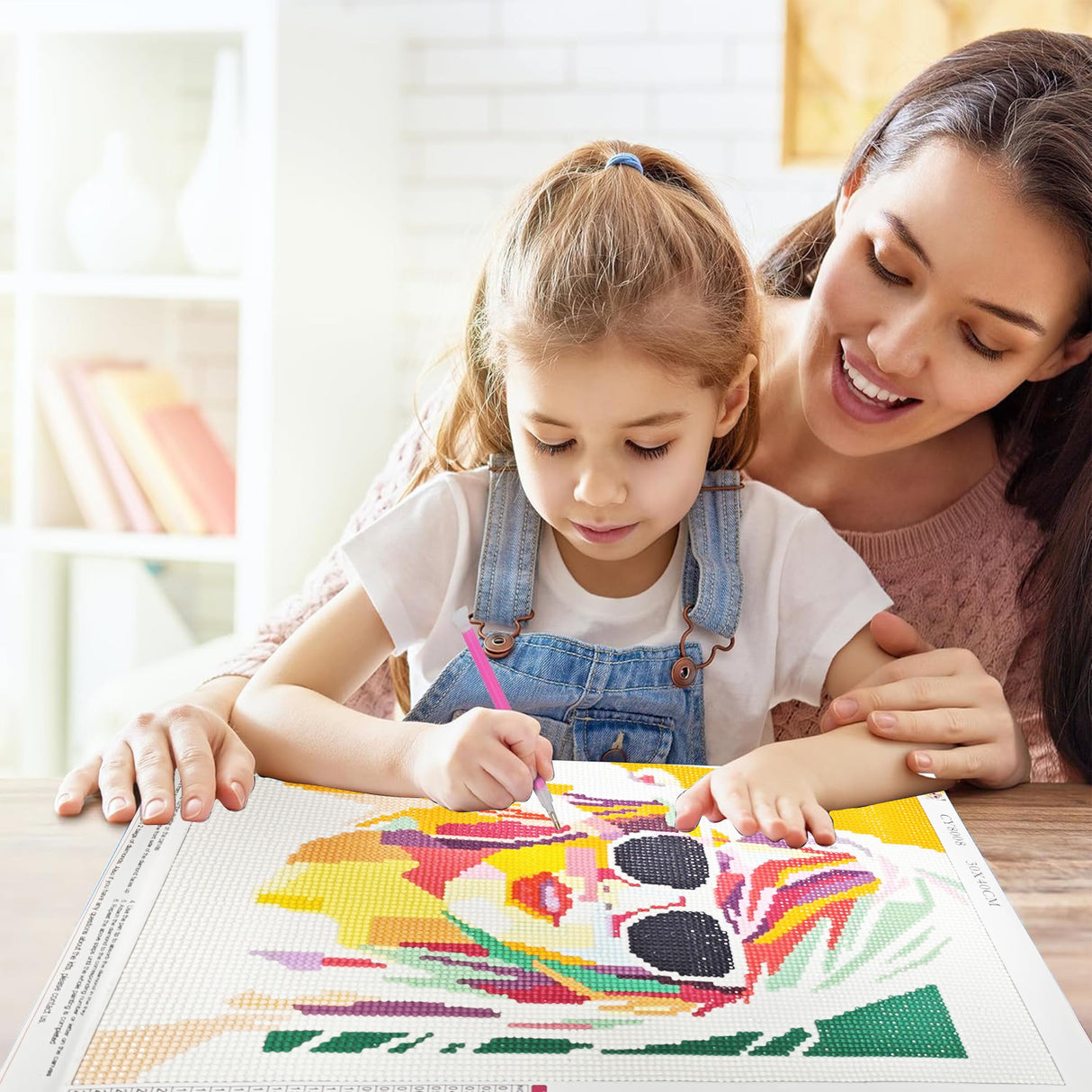 LETISH 5D Diamond Painting for Adults,DIY Diamond Painting Kits,Diamond Painting Kit Art for Wall Home Decor Arts Craft (Yellow Glasses) LETISH