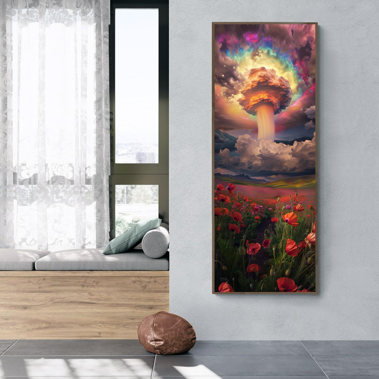 Zariocy 5D Large Diamond Art Kits for Adults Tornado, Diamond Painting Art Landscape Round Full Drill Crystal Diamond Embroidery Paintings Arts Craft for Home Office Wall Decor 31.5x11.81 inch Zariocy