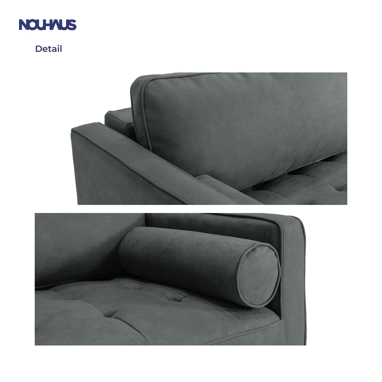 Nouhaus Module, Sleeper Sofa Bed Couch. 7ft Luxury Convertible Sofa Futon Bed with No Roll Together Latex. Pull Out Couch Bed for Bedroom Couch, Small Apartment Furniture Sofas or RV Couch Nouhaus