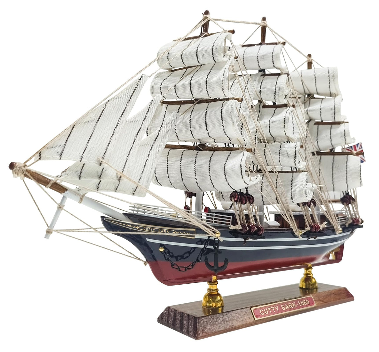 SAILINGSTORY Wooden Model Ship Clipper Cutty Sark 1/195 Scale Replica Ship Model Sailboat Decor Small HOME DECOR SAILINGSTORY