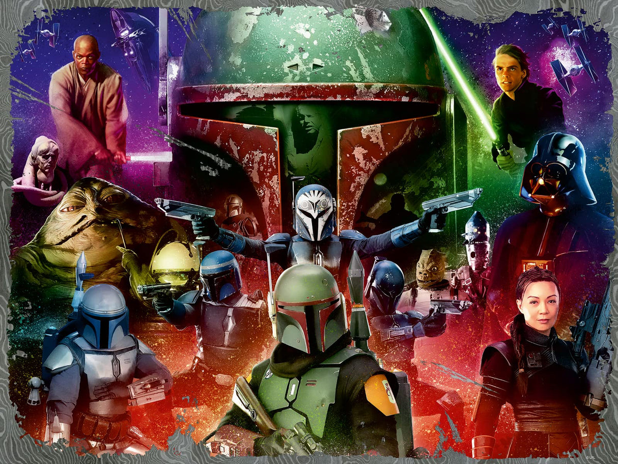 Ravensburger Star Wars Boba Fett: Bounty Hunter 1500-Piece Jigsaw Puzzle | Unique Softclick Technology | Vibrant, Glare-Free Images | Quality Interlocking Fit | Ideal for Adults and Kids Aged 14+ Ravensburger